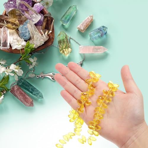 Perles cristal en forme de larme pour des bijoux faits main uniques et poétiques - 4