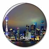 China Shanghai Kühlschrank Magnete Dekorative Magnet Flaschenöffner Tourist City Travel Souvenir Collection Geschenk Starker Kühlschrank Aufkleber