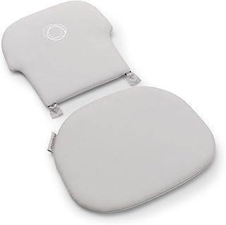 Bugaboo Giraffe Baby Set Almohada para la Trona de Bebé Bugaboo Giraffe, Cojines para Respaldo y Asiento, Tejidos cómodos, Repelente al Agua y las Manchas, Fácil de Limpiar, Blanco