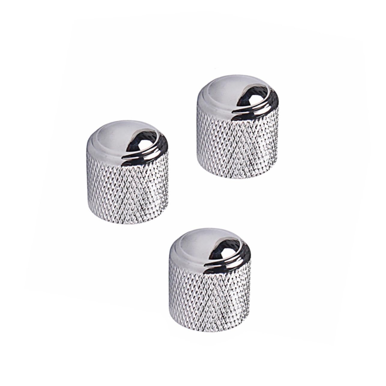 ibasenice Electric Guitar Knobs 3pcs Aluminum Alloy Volume Tone Bass Control Knobs Gd132