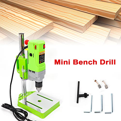 Benchtop Drill Press, 710W Mini Drill Press, Electric Bench Wood Drilling Machine Bench Drill Stand, 2800 RPM Drill Press Stand DIY Craft Drilling Repair Tool, Chuck 1-13mm
