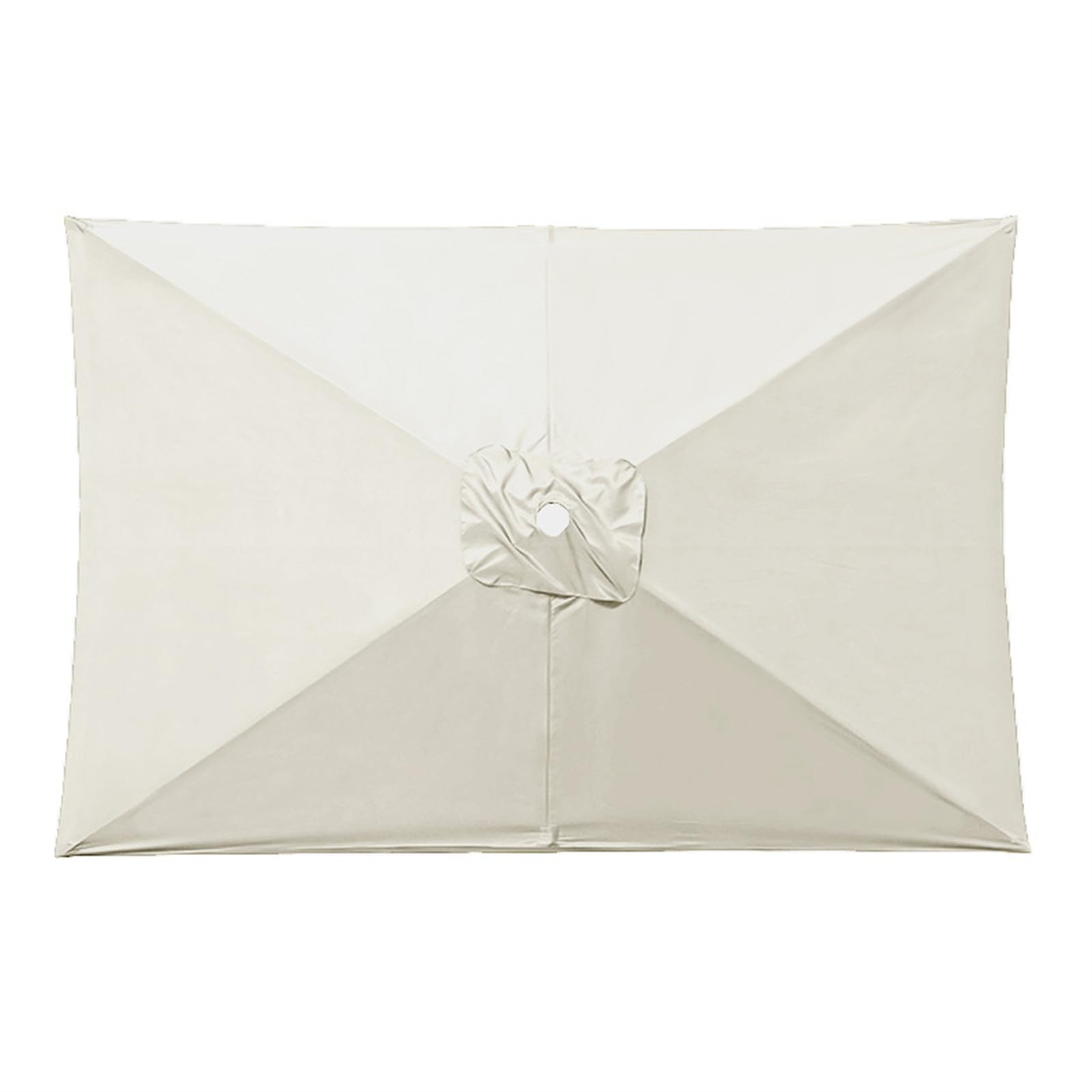 Auvent De Remplacement pour Parasol de Terrasse Rectangulaire 3 x 2 m 6 Baleines Toile De Parasol Rectangulaire Remplacement Pour Cour, Jardin, Plage, Protection UV 30+