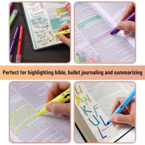 Image of Mr. Pen- No Bleed Gel Highlighters, Colorful, 12 Pack