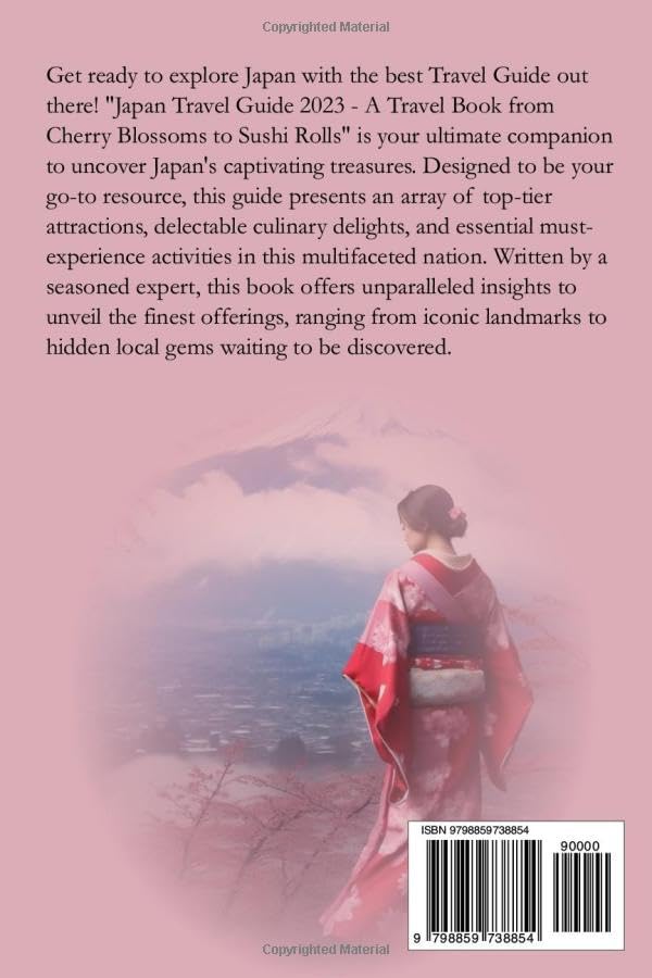 Vista 2 de Japan Travel Guide 2023 A Travel Book from Cherry Blossoms to Sushi Rolls