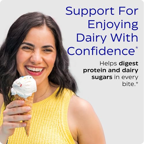 Image of Enzymedica DairyAssist Chewable Enzymes for Men & Women - 60 Tablets | Lactose Intolerance Support Supplement with Lactase Enzyme, Breaks Down Milk & Dairy, Helps Reduce Gas & Bloating