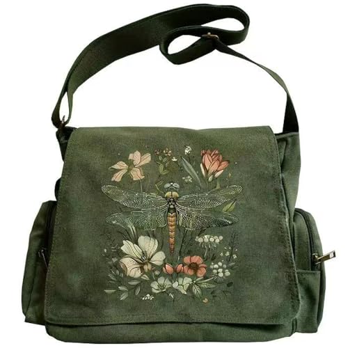 CHICGLOW Personalized Pattern Canvas Messenger Bag