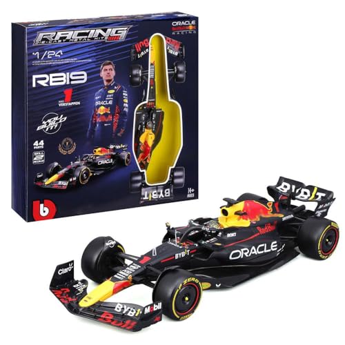 Modelo a escala 1:24 F1 RB19 Max Verstappen y Sergio Perez miniatura 1