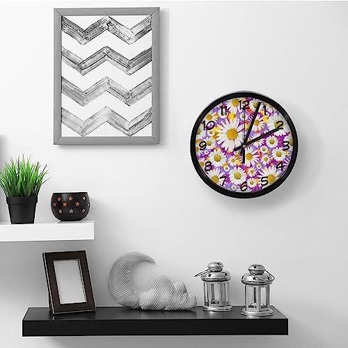 Horloge murale silencieuse ronde à aiguilles fluides à quartz - 6