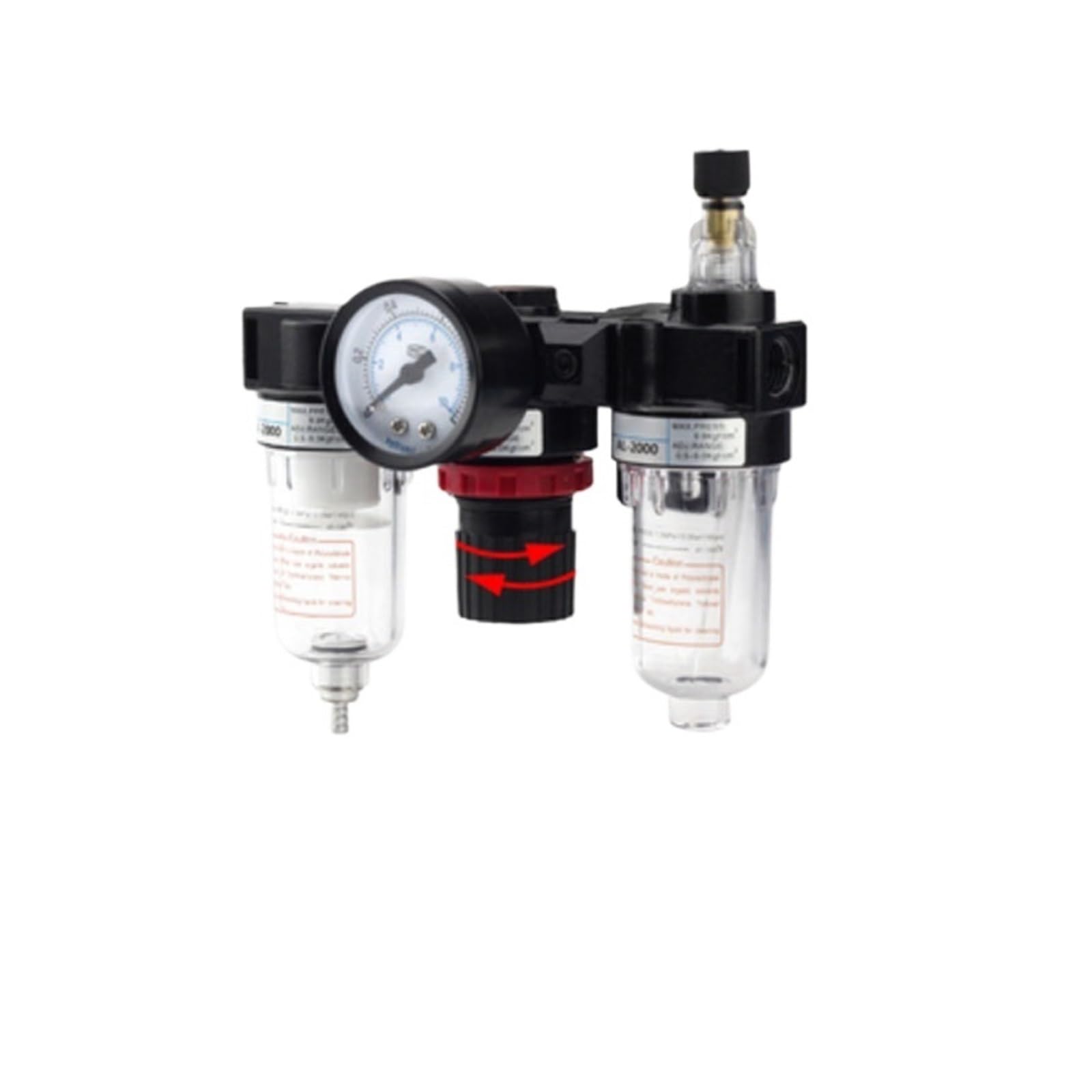 1 pièce G1/4 compresseur d'air séparateur huile-eau filtre régulateur vanne de vidange pistolet réducteur de pression AFC2000 AFR2000 AC AF AL2000(AC2000 Fibre core)