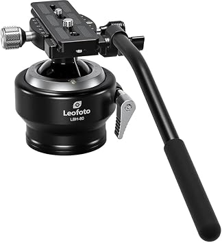 Leofoto LBH-80 Double Sphere Ball Head, for Heavy-Duty Gear, Independent Handle, Spherical Gimbal, 130mm QR Plate, Arca Compatible