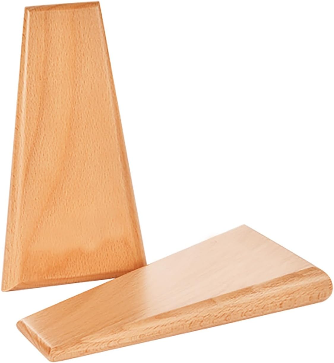 Solid Wood Yoga Foam Wedge Blocks (Pair) Wrist Wedge, Supportive Foot Exercise Accessories, Balance, Strength, Stretch, Fitness, Squat
