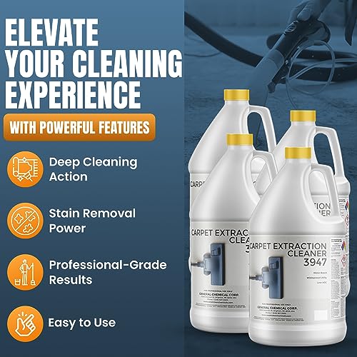 CarpetGeneral Carpet Extraction Cleaner - Water-Based Professional Deep Clean Carpet Cleaner Solution for Machine - Heavy Duty Stain Remover, Pet-Friendly, Ideal for Residential & Commercial Use - Thumbnail 3