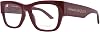 Alexander McQueen AM0436O 003 Eyeglasses Womens BurgundyGold Full Rim 52mm