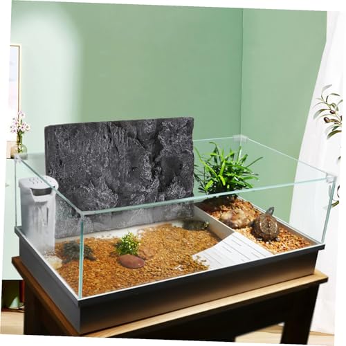 Fondo 3D de piedra negro antireflejos para evitar estrés en tanques de PU 6
