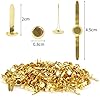 LOMIMOS 200Pcs Mini Paper Fastener Brad,Split Pin for Art Crafting School Project Decorative Scrapbooking DIY,0.79x0.3in #1