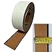 yuanjiasheng Boarder Strips for The EVA Synthetic Teak Sheets Boat Yacht Flooring Non-Slip and Waterproof, Boarder Strips 94.5"×2.28" (Light Brown with Black Line)