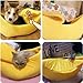 NatureMan Kreative Bananenform, Hunde- und Katzenbett, süßes Bananenbett, warm und weich, Haustier-Katzenbedarf, Kätzchen, Welpenbett (M)