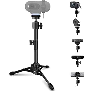 Webcam Tripod Magnetic Ring Light For Webcams Adjustable Stand