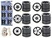 Black Replacement Rims For 1/24 Scale Cars & Trucks