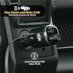 Scosche BTFM4-SP1 BTFREQ Universal Bluetooth Handsfree Car Kit with FM Transmitter and Dual USB Ports, Black - Image 4