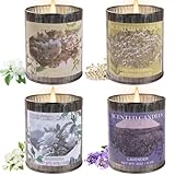 Scented Candle Gift Set, 4 Pack 32oz Soy Wax Candles Set, 200 Hour Burn Time Long Lasting Aromatherapy Candles Set, Container Candles Ideal for Home Decor and Gift for Women and Men
