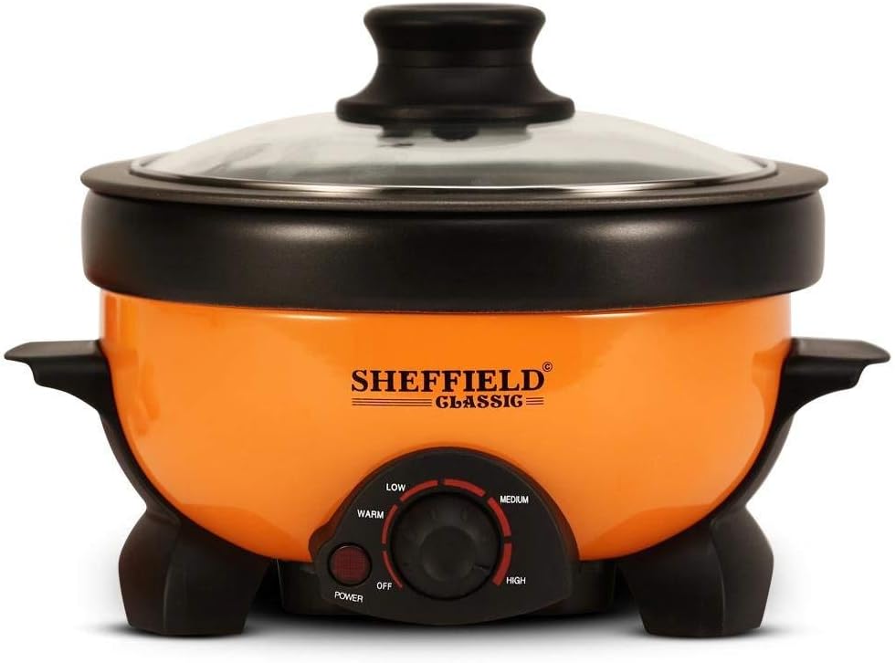 Kumaka 800W Sheffield 3-In-1 Aluminum Multi-Cooker 1.1 L(Boil, Grill, Fry)