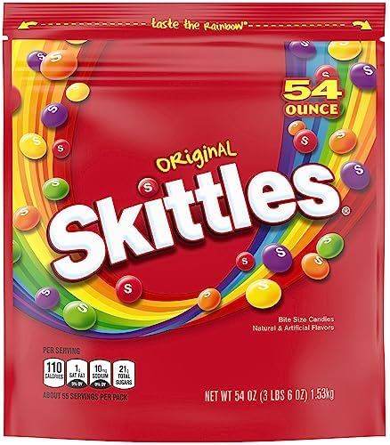 SKITTLES Original Fruity Candy 54-Ounce Party Size Bag