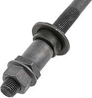 Vista 5 de Eje de bicicleta de 7.480 in de velocidad múltiple eje trasero eje 3/8 pulgadas negro 26 TPI eje eje de cubo cónico bloqueo tuerca arandela kit -1