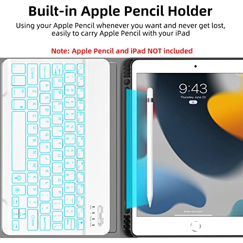 Funda con teclado para iPad 7ª generación perfecta para estudiar y trabajar en cafeterías 5