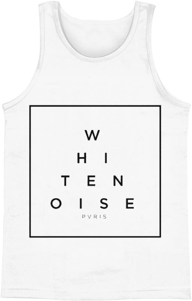 Men's White Noise Mens Tank Medium White