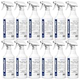 BenzaRid Hospital Disinfectant Virucide Spray Kills 99.99% of MRSA, COVID-19, H5N1, Staph, Avian Flu, Bacteria & Mold | EPA Reg. for Medical, Dental, Veterinary, Farm & Home Use 32 oz - 12Pack
