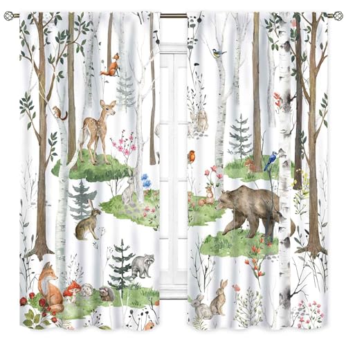 Rideaux cabane d'ours et chalet de campagne rustique pour salon moderne