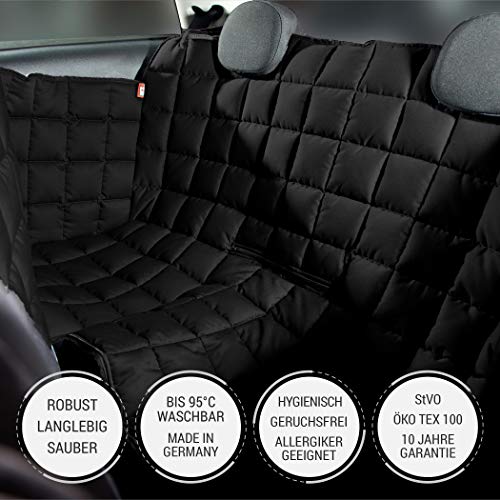 Doctor Bark gepolsterte Cabrio Autoschondecke All-Side Schutz - Rückbank, für alle Cabrios und Coupés, Gr. S Schwarz