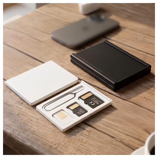 2 Pcs Portable SIM Card and Memory Card Storage Case Protective Organizer Holder for Micro SD and Nano SIM Cards（White+ Black）