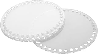 HOMSFOU 透明アクリルベース かぎ針編みバッグ底パッド 織り板 透明シート 手作りハンドバッグ用 Diyクラフト用品 ハンドメイド素材 工芸プロジェクト用 5個セット