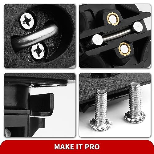 KitsPro Truck Bed Tie Down Anchor for All-Year Dodge Ram Trucks, 1998-2016 Ford F-150 F-250 F-350 Super Duty, 1999-2013 Chevy Silverado & GMC Sierra 1500 2500 3500, 2014-2019 Toyota Tundra, Pack of 2 - Thumbnail 5