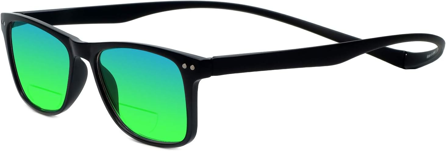 Magz Astoria Classic Square Magnetic Polarized BiFocal Sunglasses Men/Women Rear Connecting Frame Reading Sunglass Readers