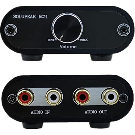RCA Audio Volume Controller, line Volume Control Box, Mini attenuator knob -RC11