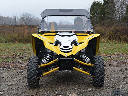 SuperATV Heavy Duty SCRATCH-RESISTANT Full Windshield Compatible with 2016-2018 Yamaha YXZ | 1/4" Thick Polycarbonate | XR Optic Hard Coating | Includes Pre-installed Bulb Seal by SuperATV - Used condition - Image 3