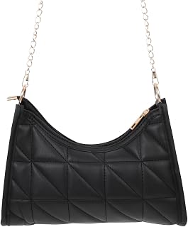 GALPADA Purse Crossbody Handbags Chain Women Shoulder Bag PU Leather Evening Bag Crossbody Clutch Party Hand Tote Bags with Handle Strap Black Summer Small Black Crossbody Cross Body Purse Women
