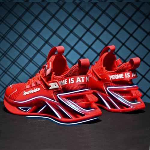 Large Size Fashionable Men's Blade Running and Tennis Workout Sneakers Offer Shock Absorption Comfort and Show Trendy Style2