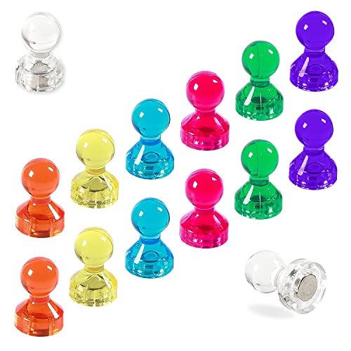 14 x Magneti per frigorifero/lavagna bianca, in