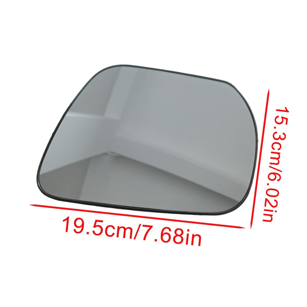 Reemplazo de vidrio para espejo retrovisor exterior, vidrio de espejo retrovisor lateral calefactado con soporte, compatible con Suzuki Grand Vitara 2005–2015, izquierdo