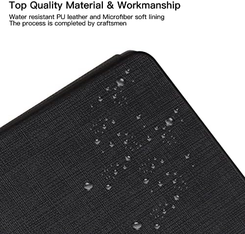 Foluu Case for All-new Kindle (2022 release) 11th Generation 6" Case, Auto Sleep/Wake Magnetic Slim Lightweight Smart PU Case Leather Cover for 6" Kindle (11th Generation) - 2022 release (Black)