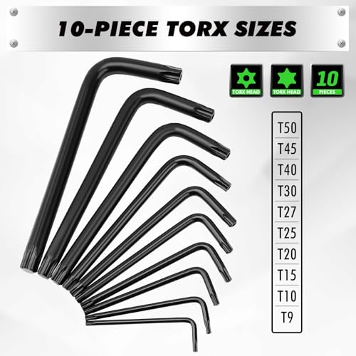 41-Piece Allen Wrench Set with Torque Handle
