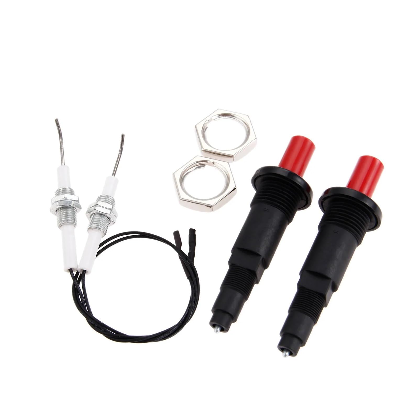 2 set di accensione a pulsante con a scintilla, generatore, accenditore a gas piezoelettrico, filettatura M10