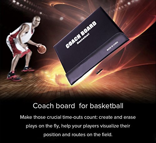 Basketball Coaching Board Coaches Clipboard Tactical Magnetic Board Kit with Dry Erase, Marker Pen and Zipper Bag (Basketball Board) (Basketball Coaching Board) (Basketball Coaching Board)