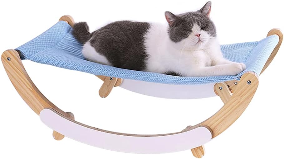 LisLtant Hanging Cat Bed for Indoor Cats Cozy Rocking Chair Swaying Cat Hammock for Indoor Cats Kitten