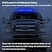WOWTOU Roof Strong Magnetic Flashing 56 LED Blue Emergency Strobe Light Bar for Volunteer Firefighter EMS Law Enforcement Vehicles Police Cars, Double Side Safety Warning Beacon Lights