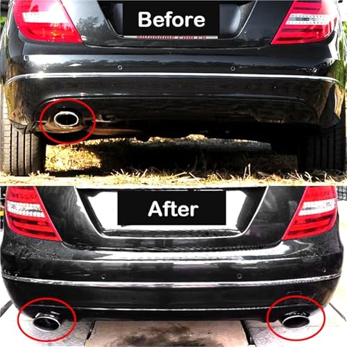 Tuyau d'échappement pour Benz W204 C180 C200 mise à niveau C300 style double sortie - 2